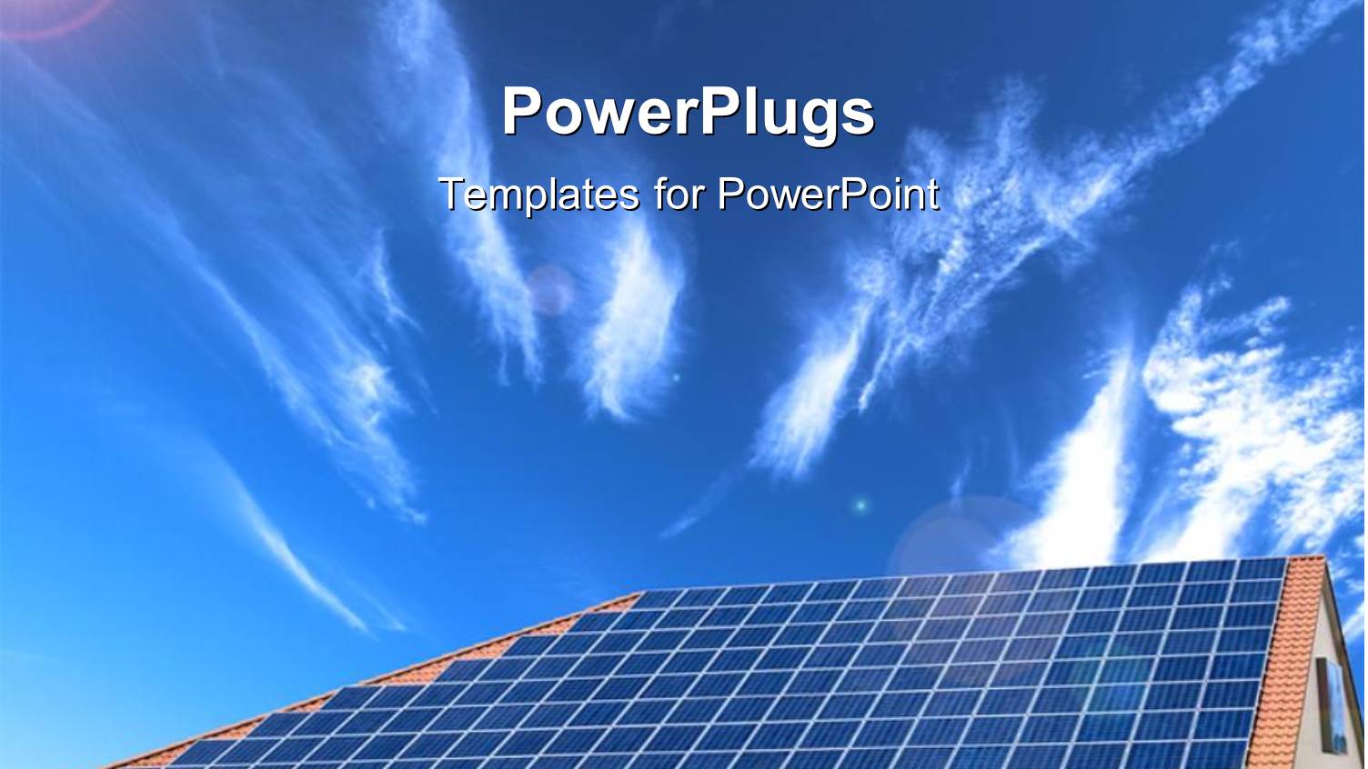 Alternative Energy Solar Panel with Sky in the Background