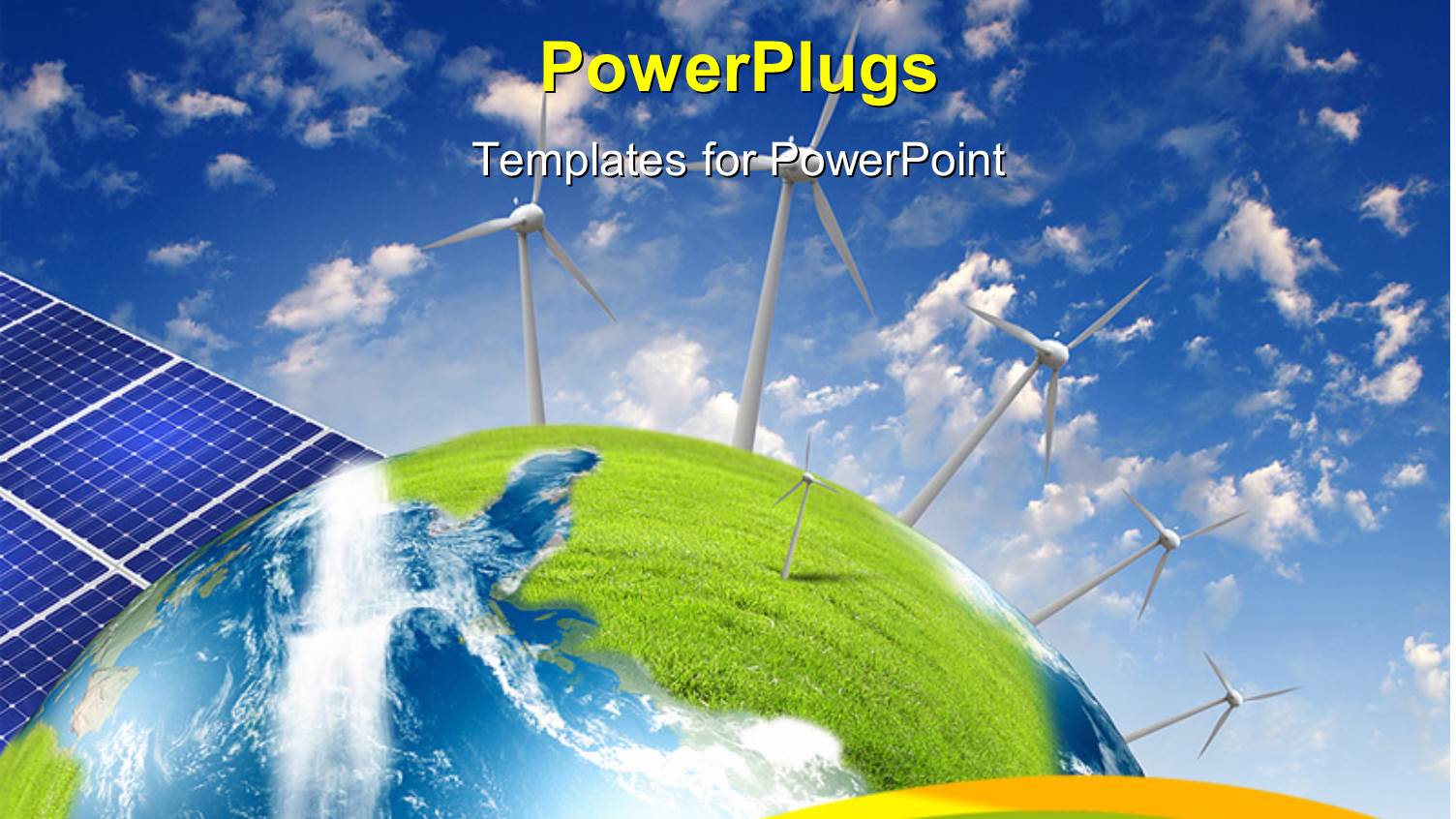 Alternative Energy Source with Solar Panels and Wind Vanes