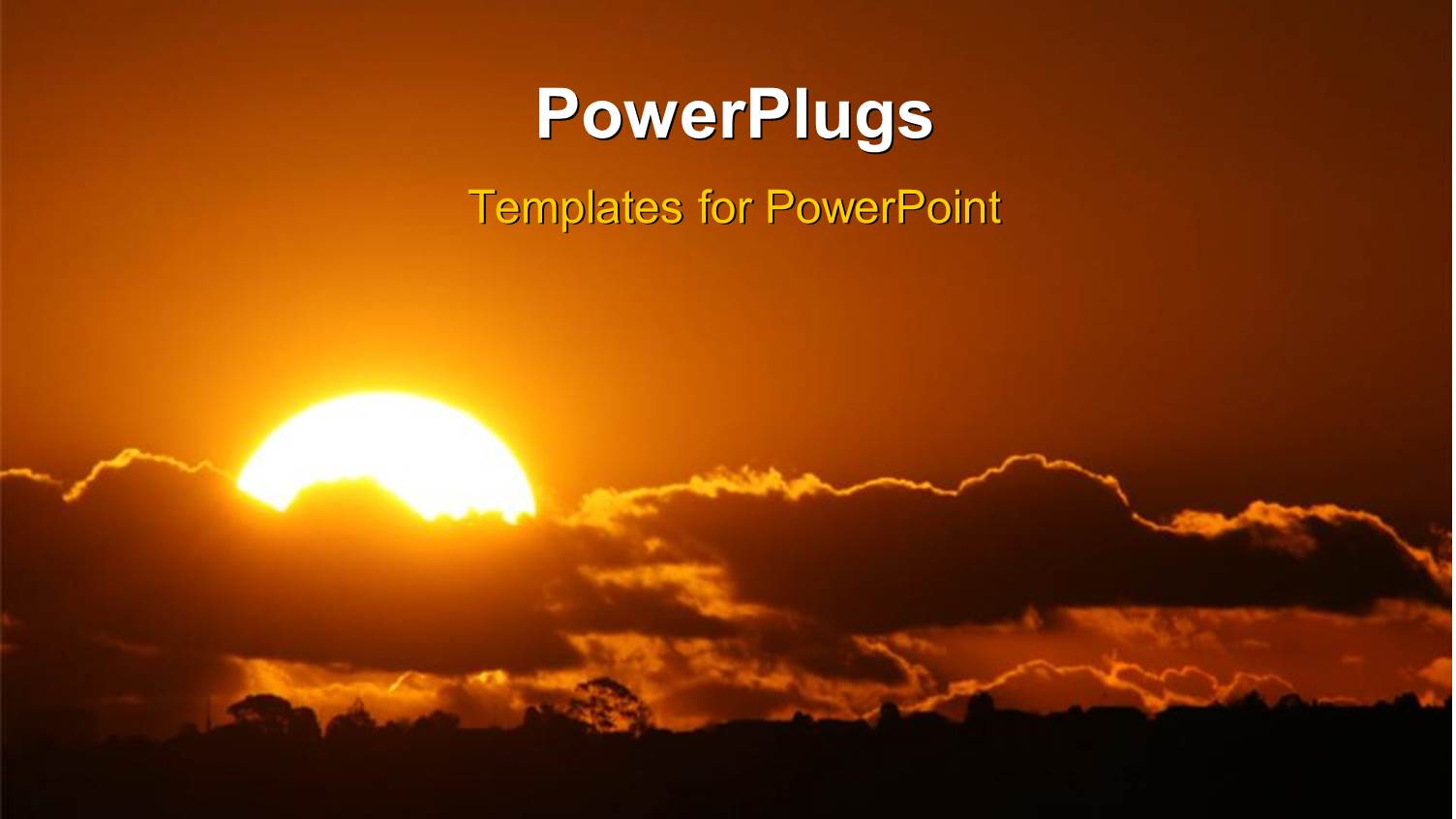 Amazing Sunset with Yellow Sky