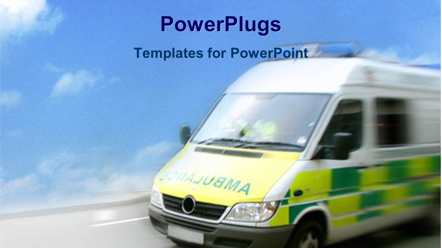 an Ambulance with Clear Sky in the Background