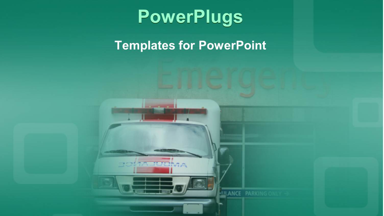 Ambulance in Front of Emergency Room Doors