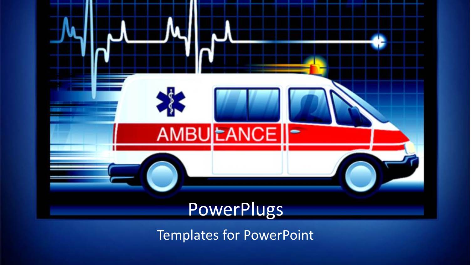 an Ambulance with a Human Animation Driving it