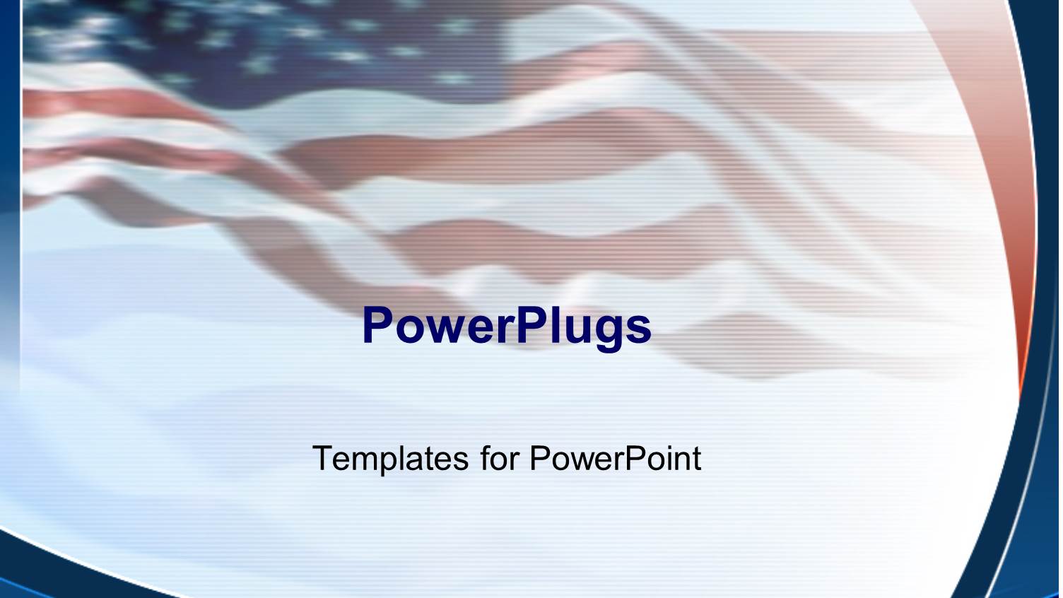 an American Flag in the Background