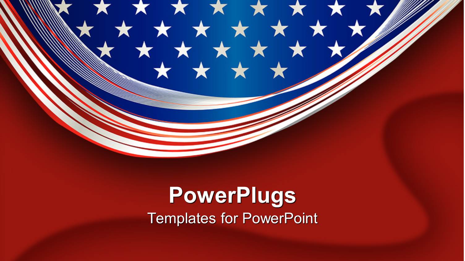 an American Flag with Bright Background