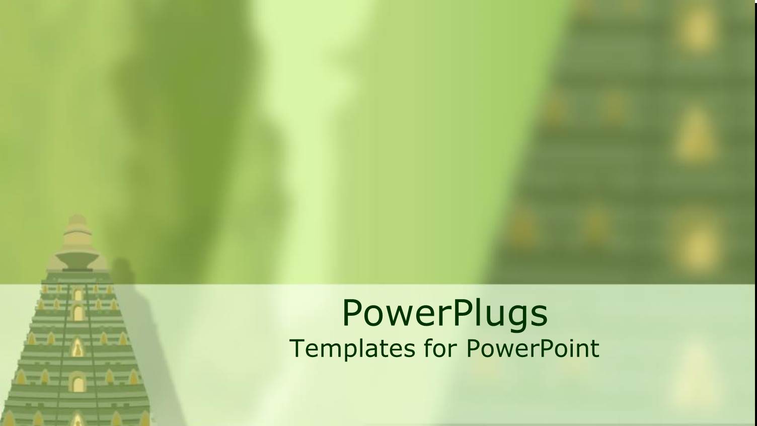 Ancient Temples in Green, Tropical, Travel, Religion, Culture