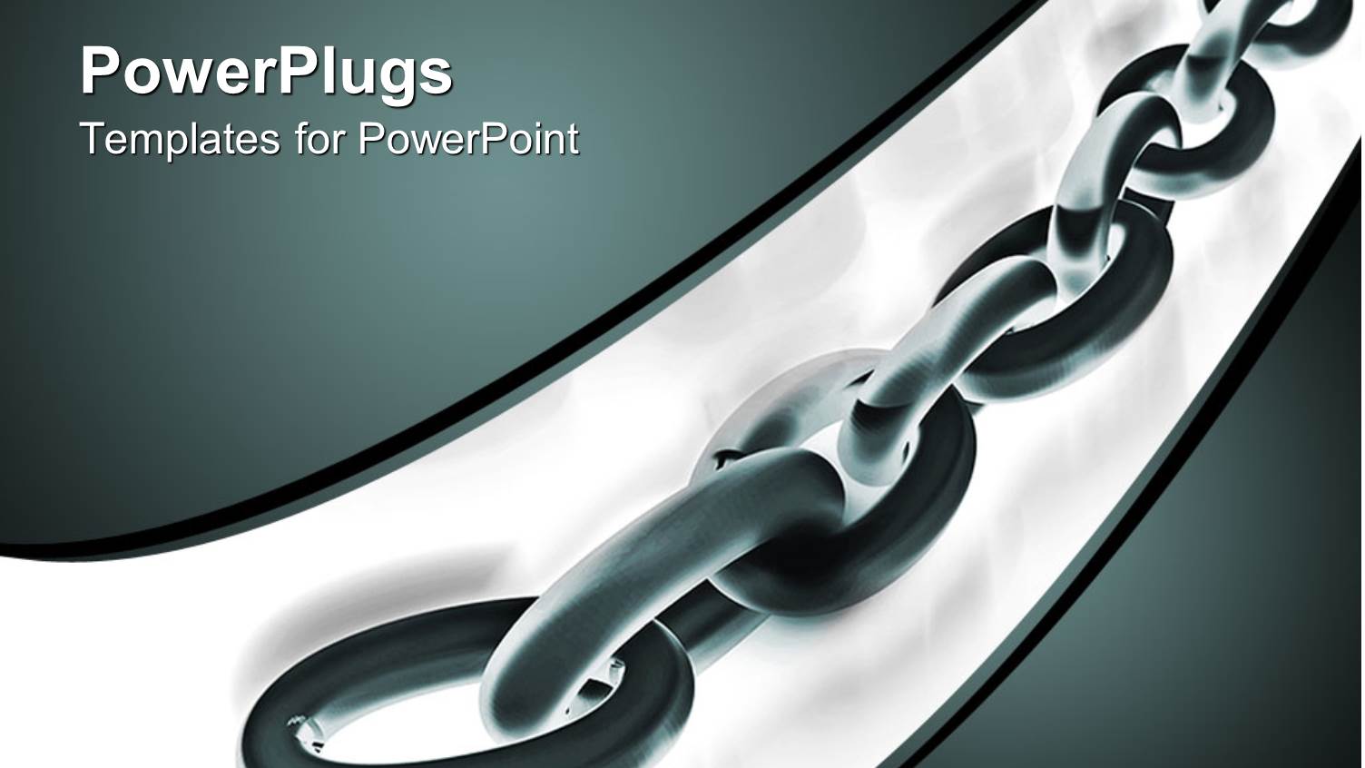 Animated Black Colored Chain on a White and Black Background