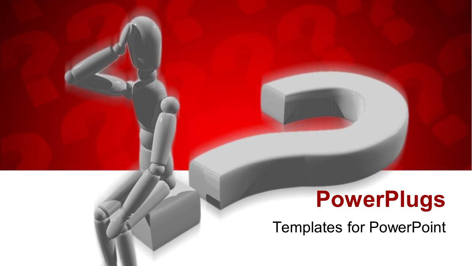 Animated Depiction of a Human Sitting on a Question Mark