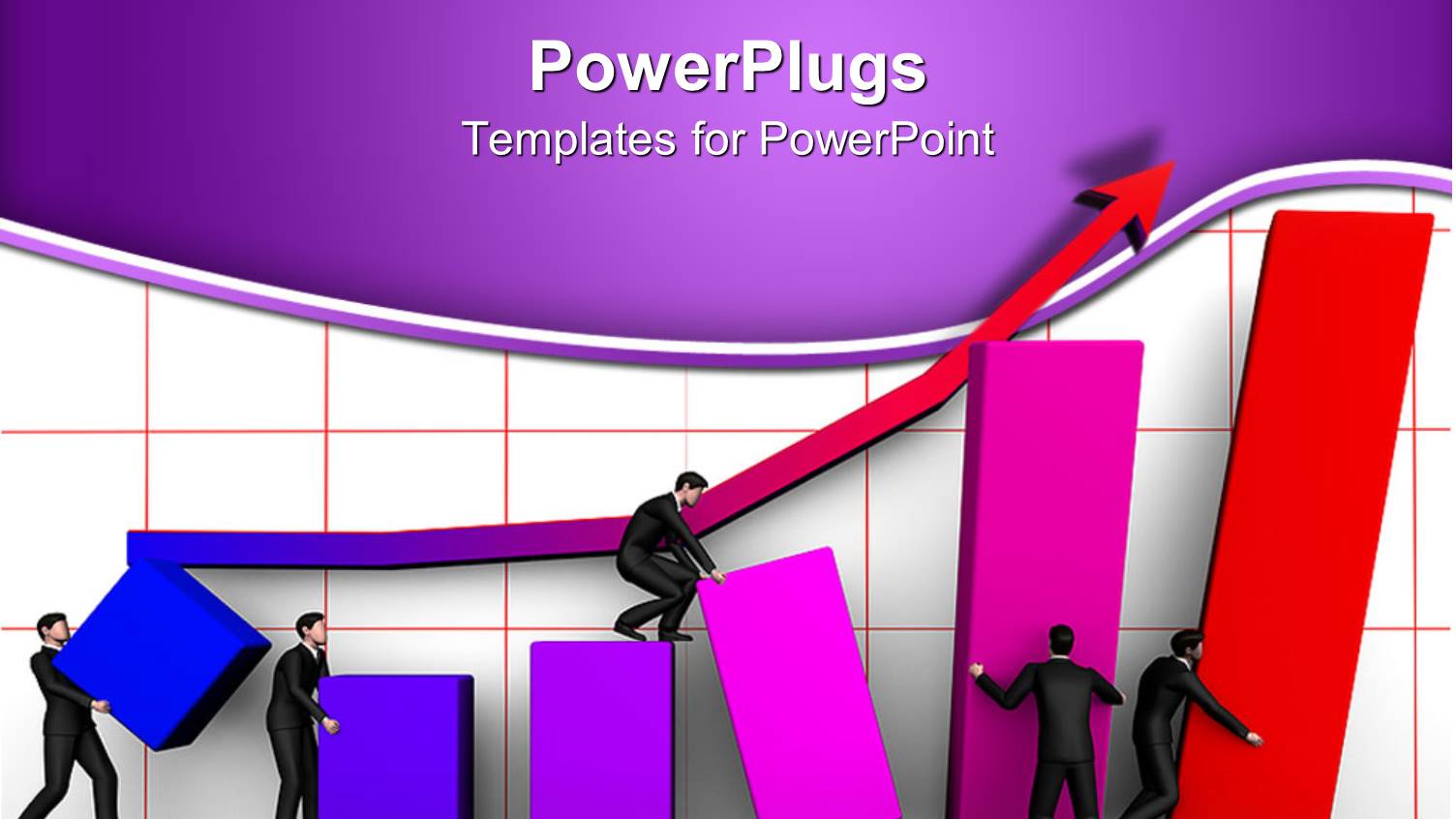 Animated Depiction of Humans Climbing Bars and a Blue Arrow