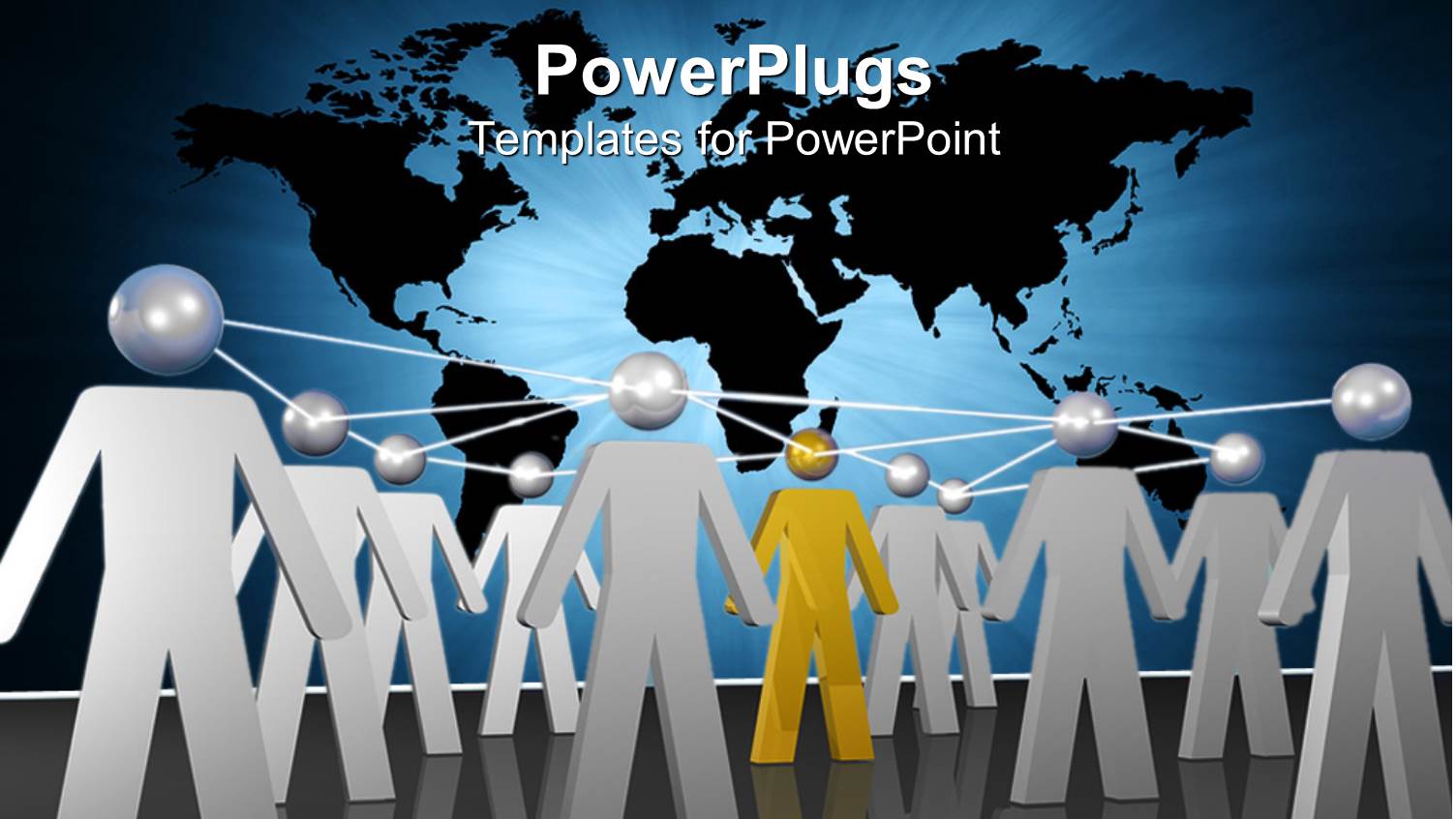 Animated Depiction of Lots of White Humans and a Gold One