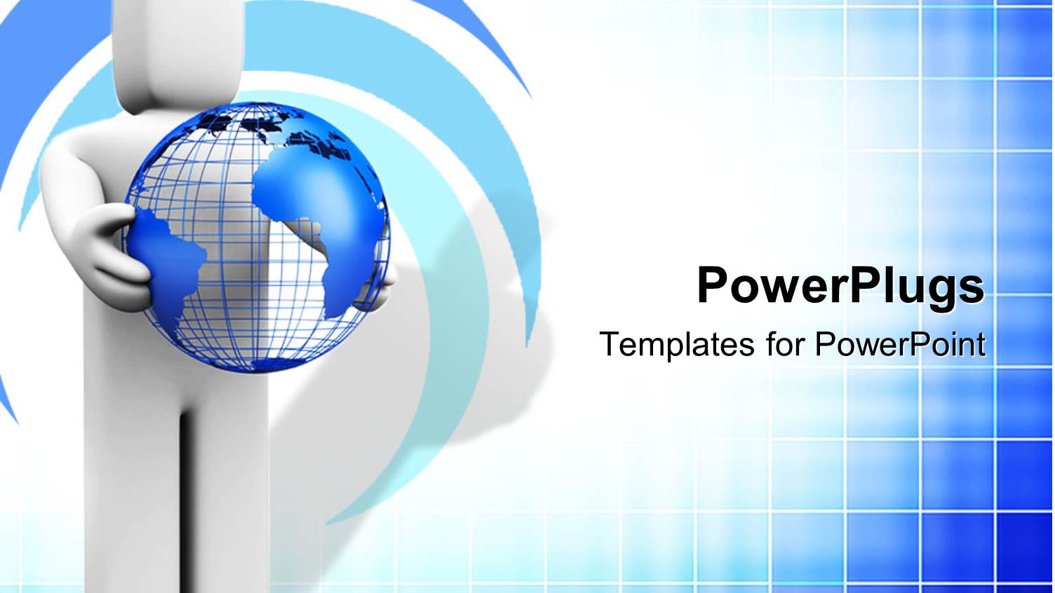 Animated Depiction of a White Human Figure Holding an Earth Globe