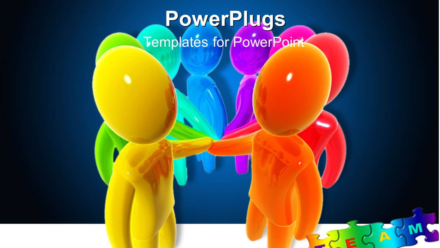 Animated Drawings of Lots of Human Figures Placing Hands Together