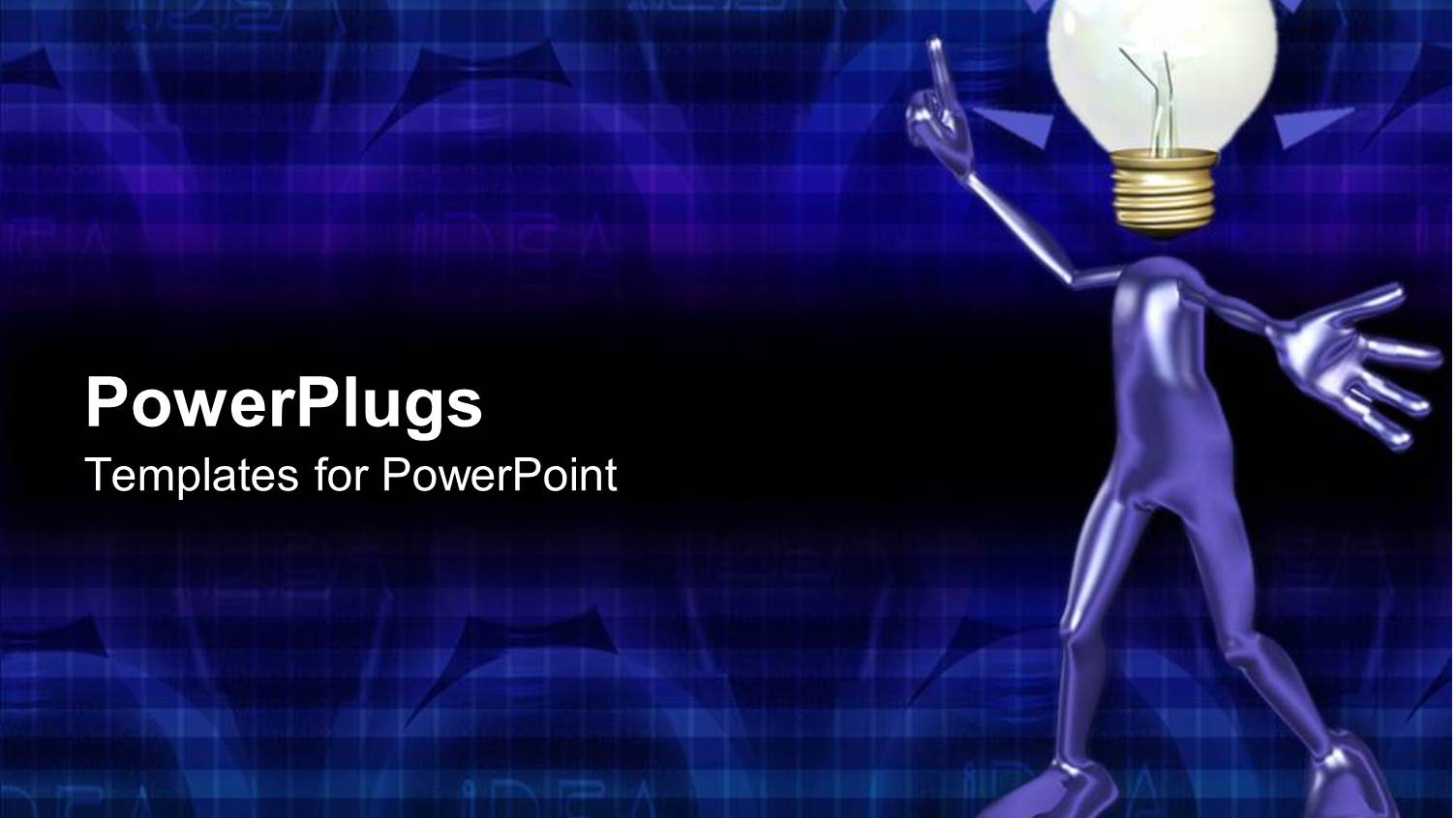 Animated Human Depiction in Blue Color with a Globe Head