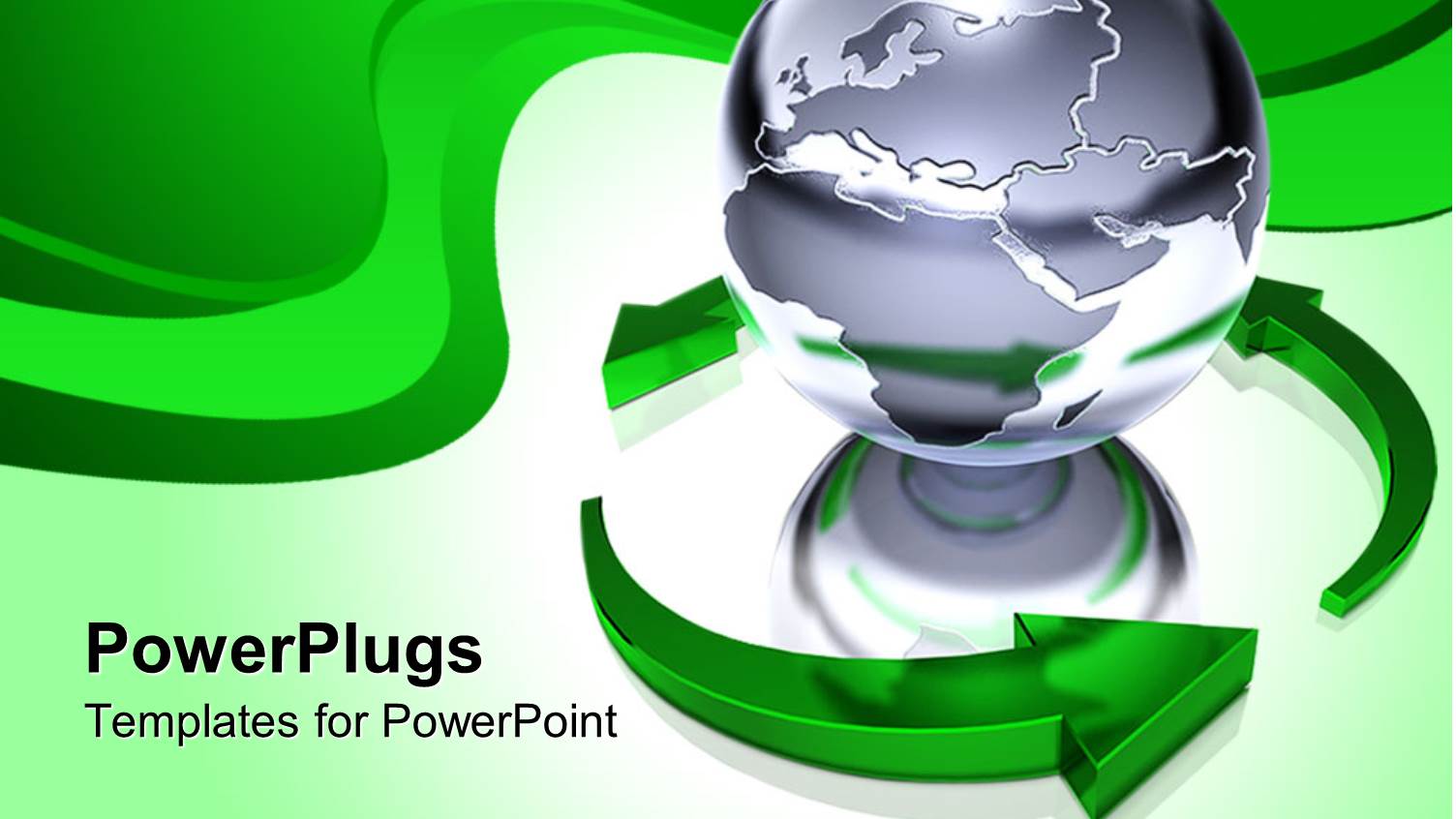 Animation of the Globe with Green Arrows in a Circle