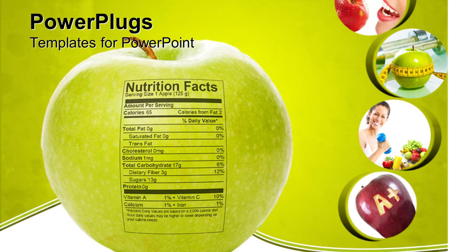 Apple Nutrition Facts, Apple with Measuring Tape, a+ Apple, Delicious Red Apple