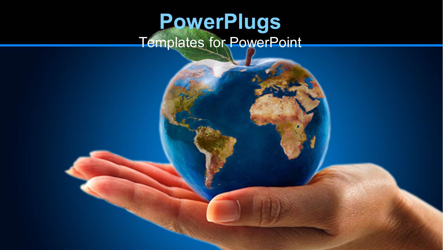 Apple Shaped Globe on Female's Hand