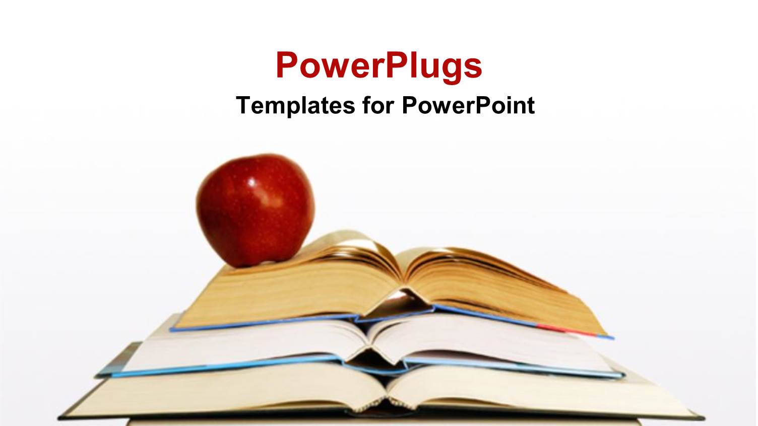 Apple on Stack of Books and Laptop