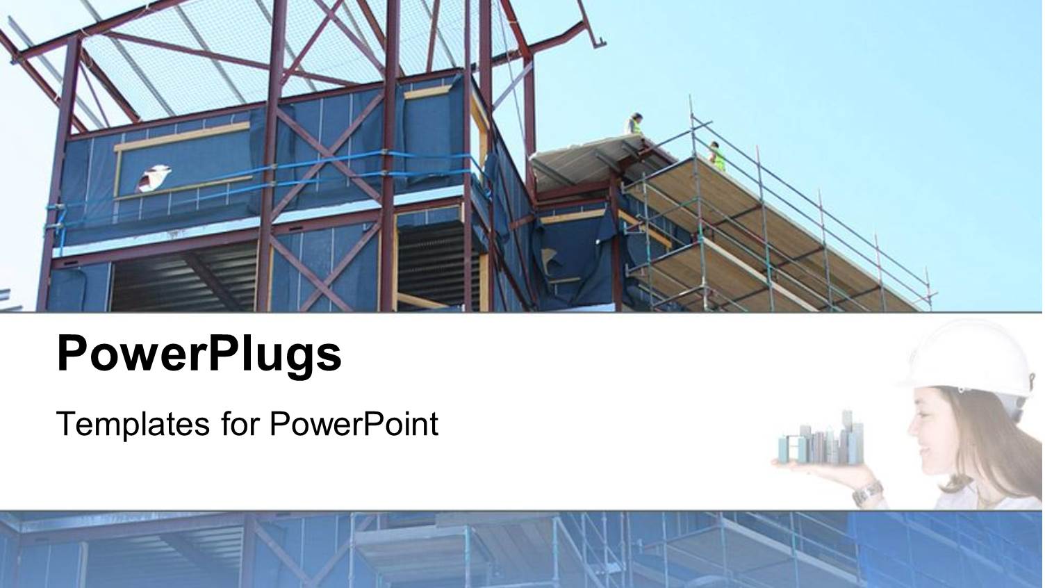 Architecture Project with Construction Building Site Building with Glass Windows