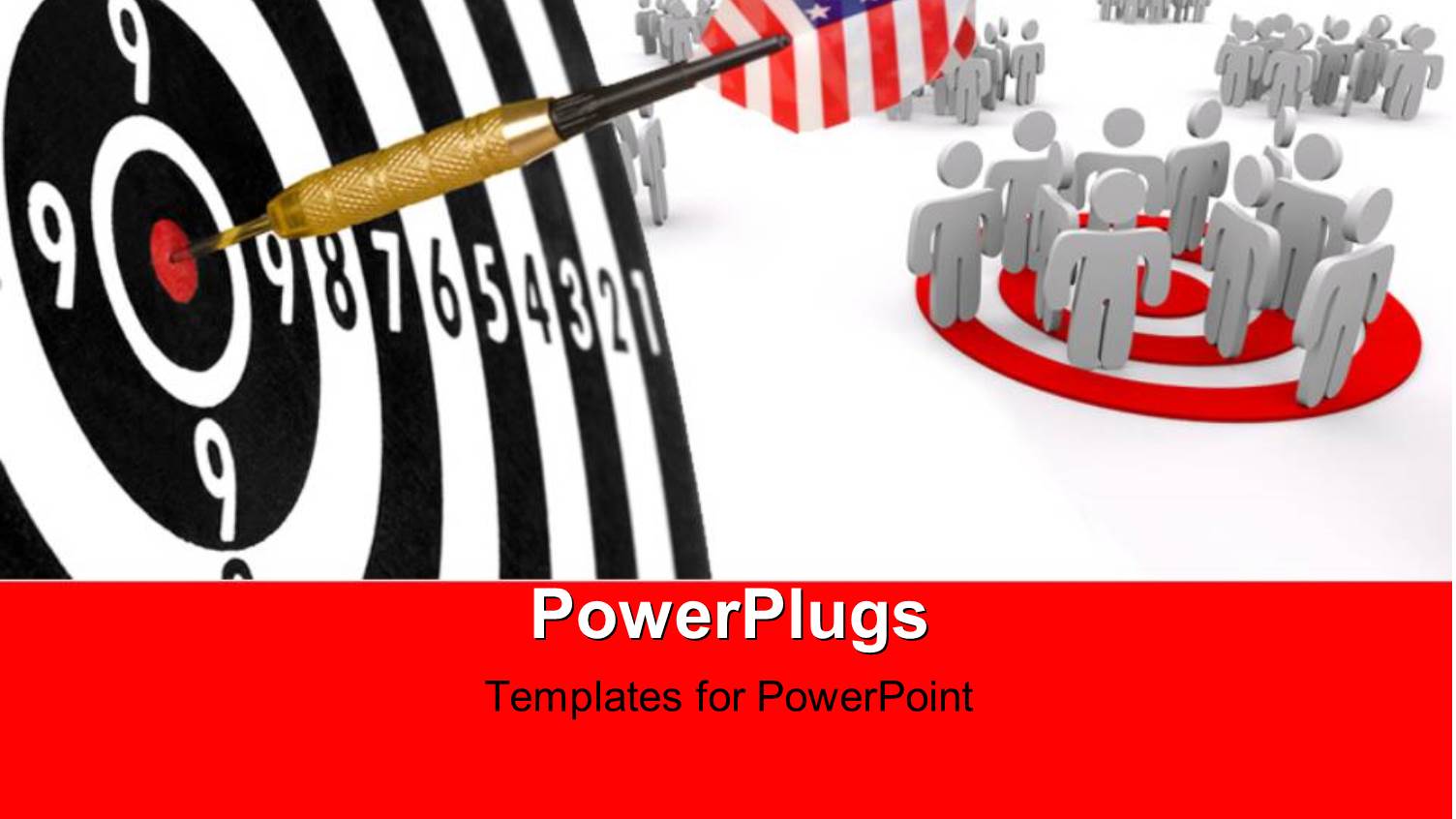 the Arrow in the Bulls Eye with People in Background