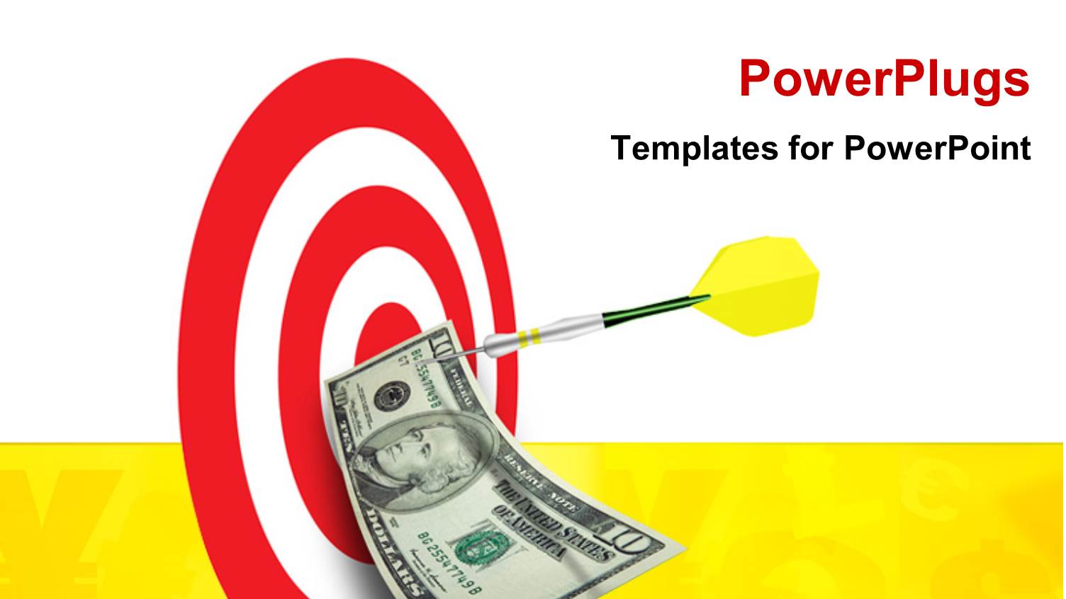 an Arrow Hitting the Bulls Eye with a Dollar Note