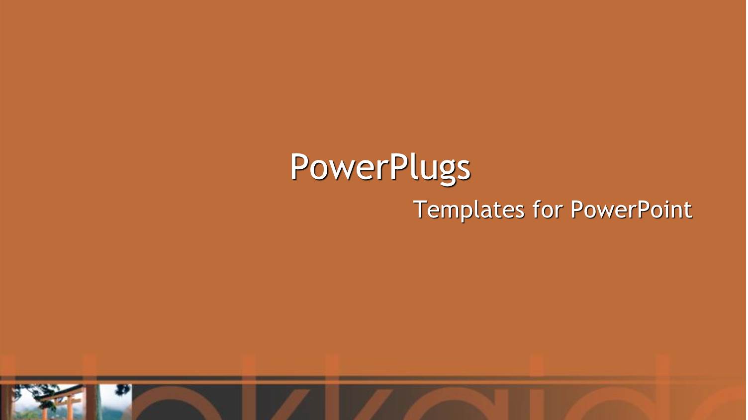 Asian Gardens with Orange and Black Background