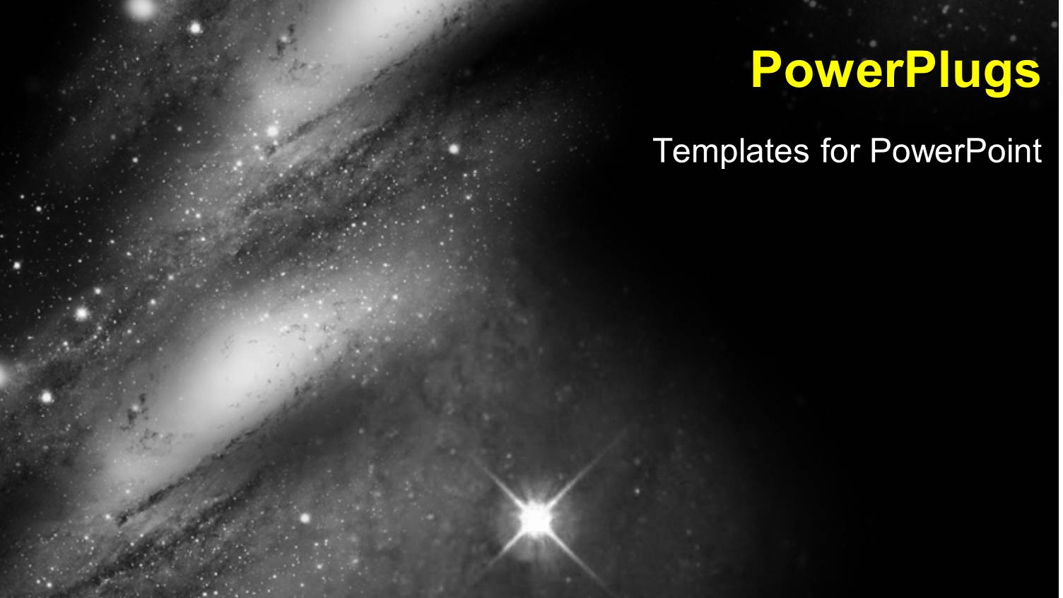 ASpace Travel Background with Stars and Galaxy in Black and White