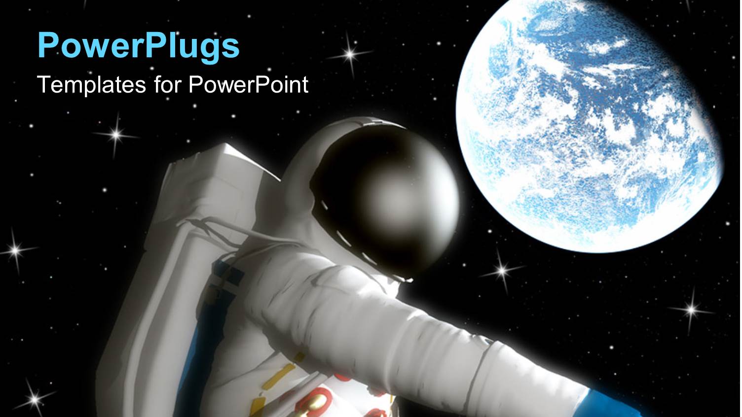 an Astronaut with a Planet in the Background