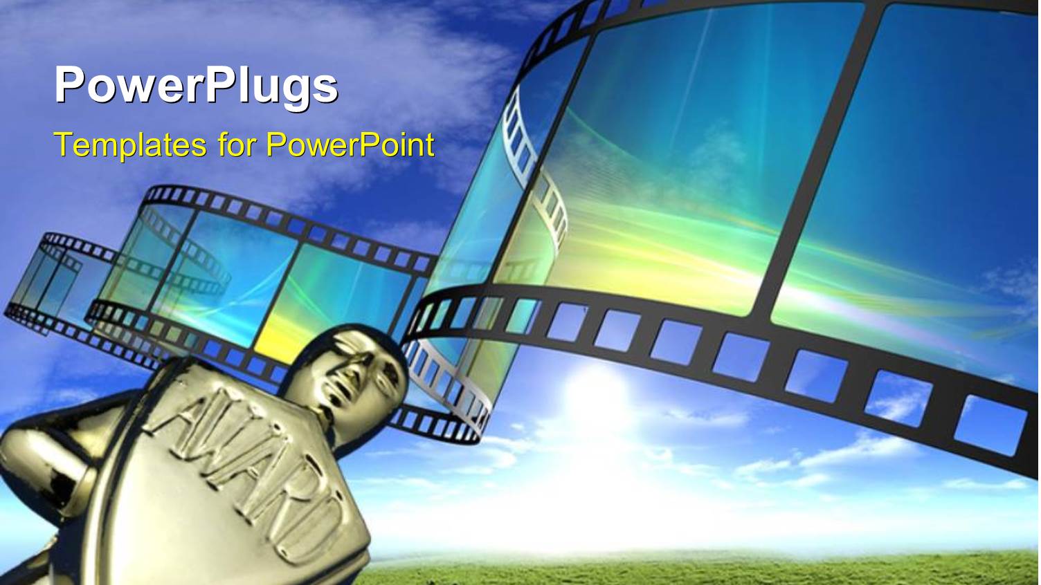 Award with 3D Cinema Film Reel