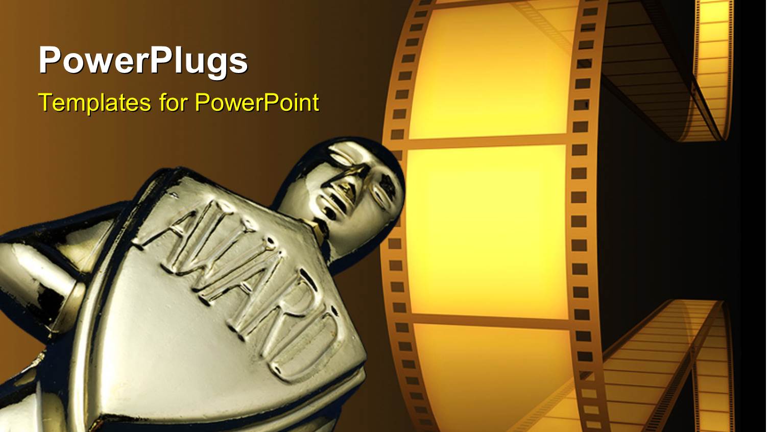 an Award with the Representation of Film Industry in Background