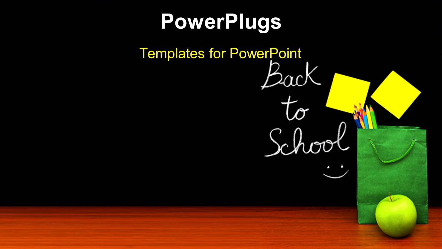 Learning Depiction with School Materials and Sticky Note on Chalkboard