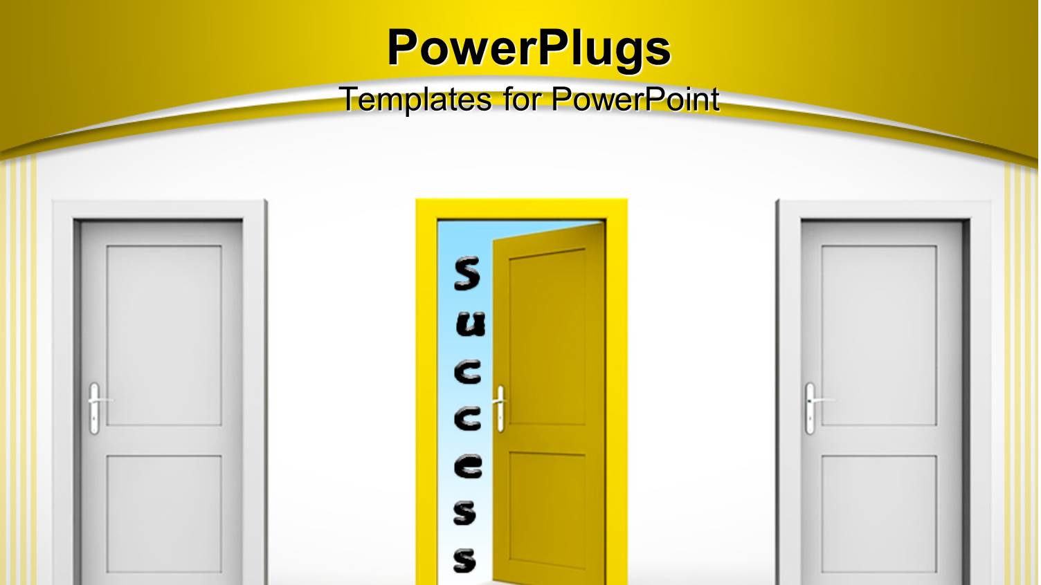 a Background Related to 3 Doors with the Success One Open