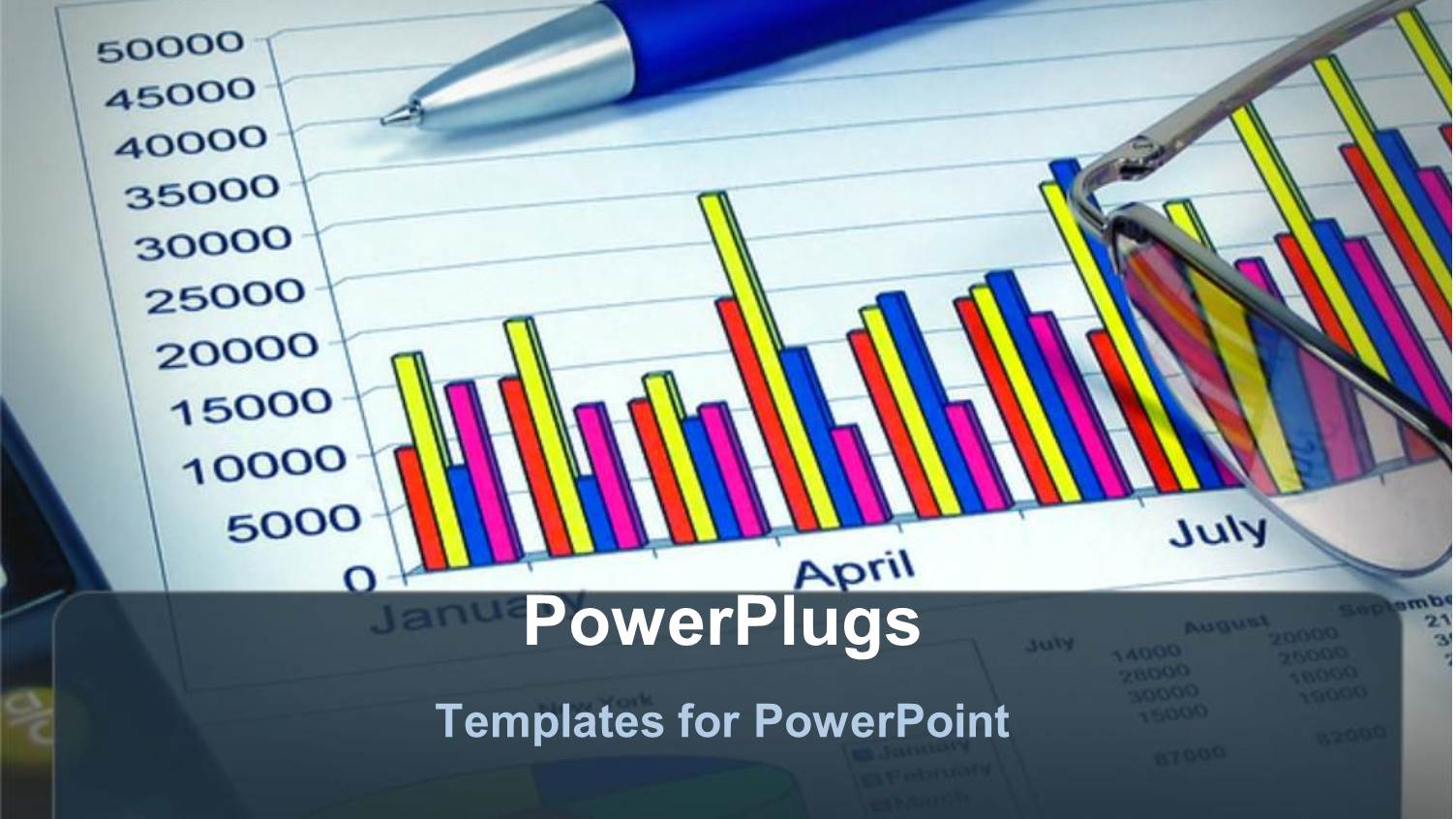 a Ballpoint with a Graph in the Background