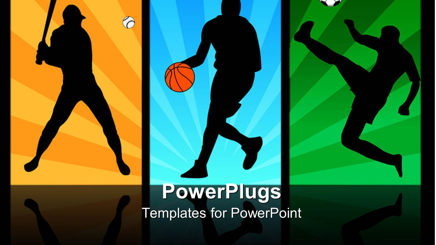 Baseball, Basketball, and Soccer Players in Action