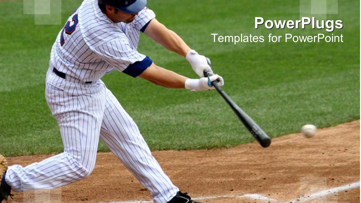 a Baseball  Player Hitting the Ball with Full Force