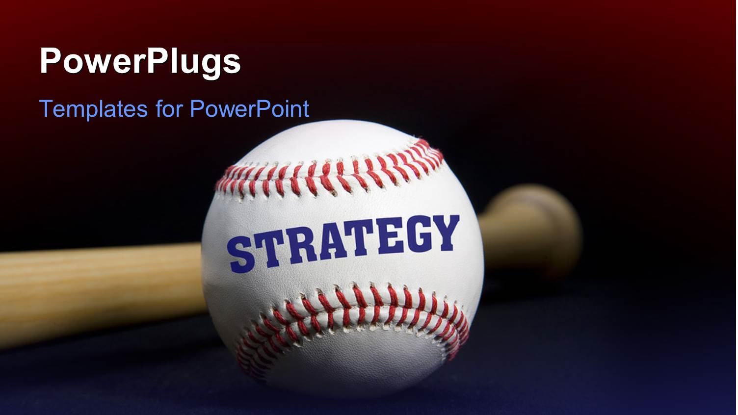 Baseball with Text STRATEGY Written with Baseball Bat