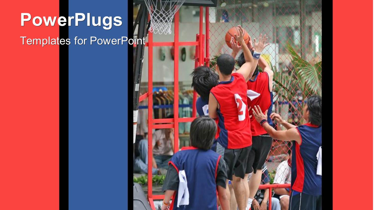 a Basketball Team Trying to Score Against the Opponents