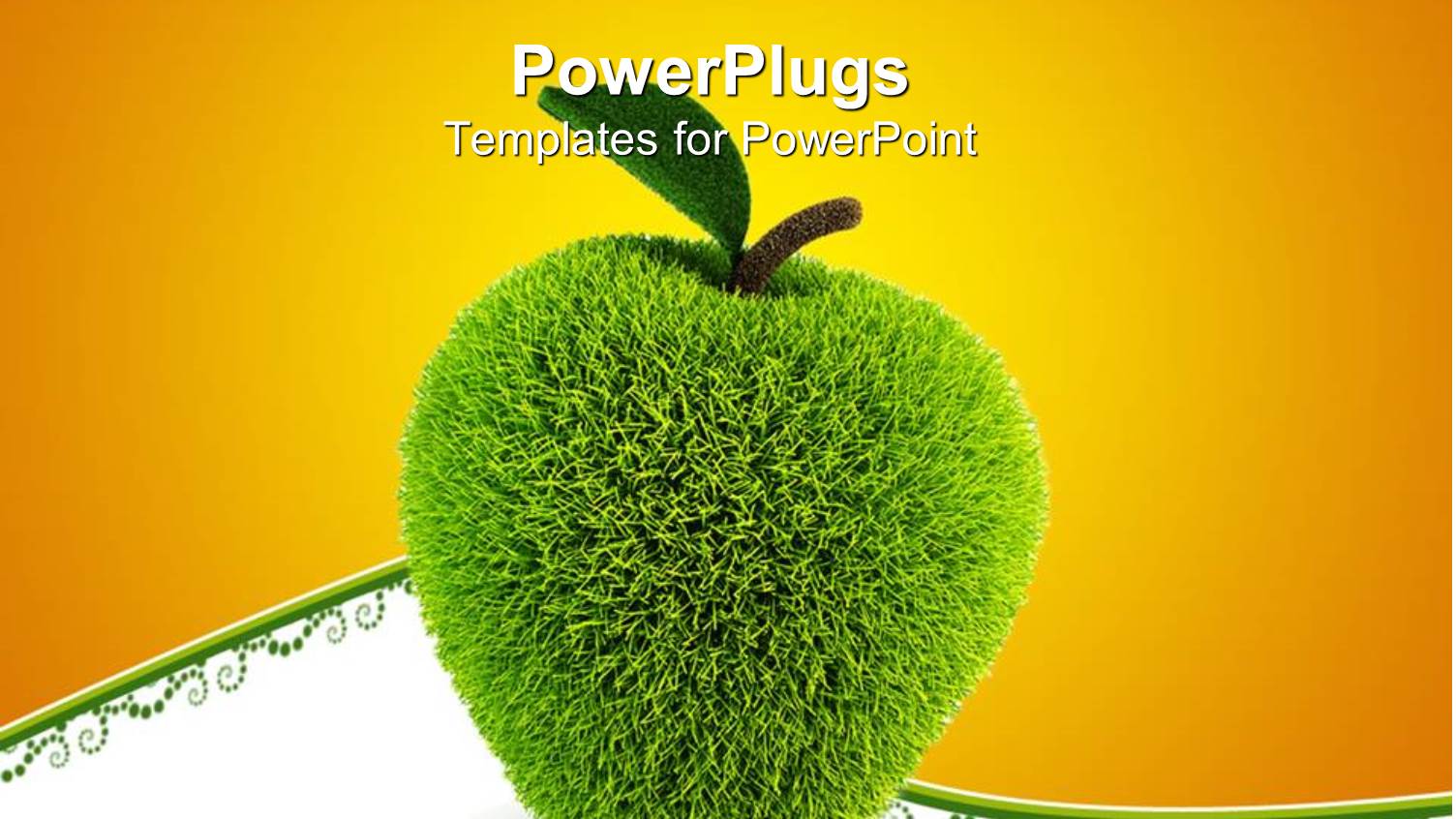 a Beautiful Apple Filled with Fur in a 3D Form