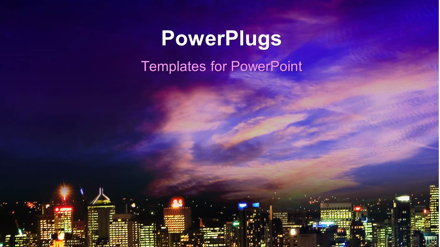 Beautiful Brisbane Skyline with Nice Sky in the Background