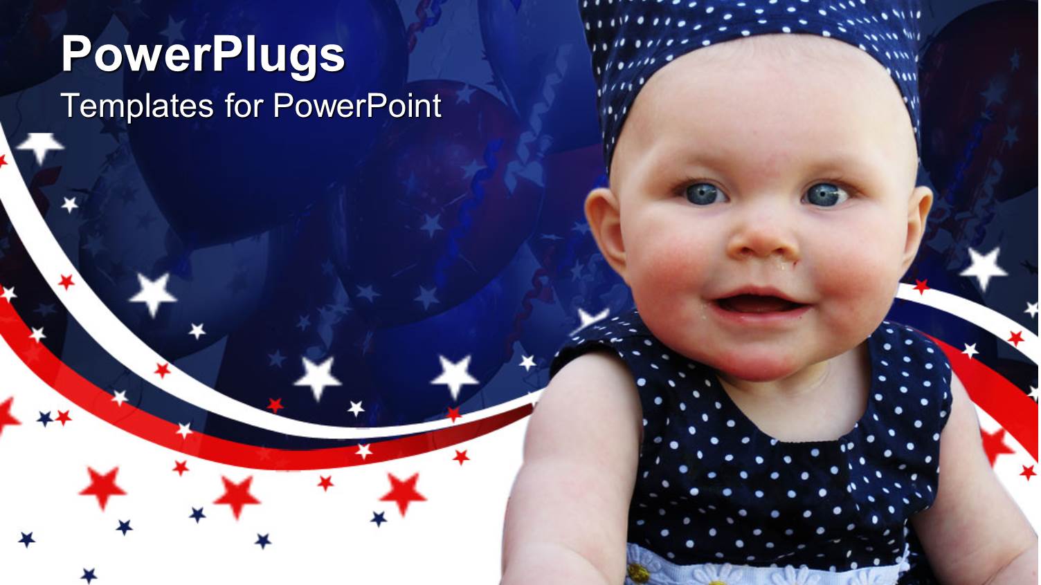 a Beautiful Child Along with Balloons in the Background