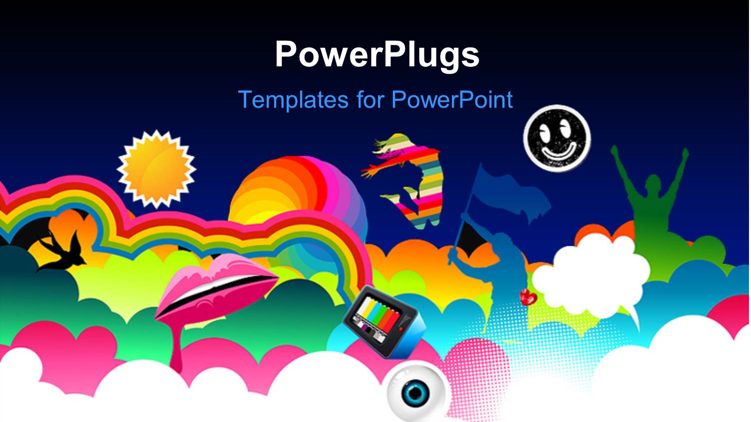 Beautiful Color Straps with Colored Heart Shapes and Speakers