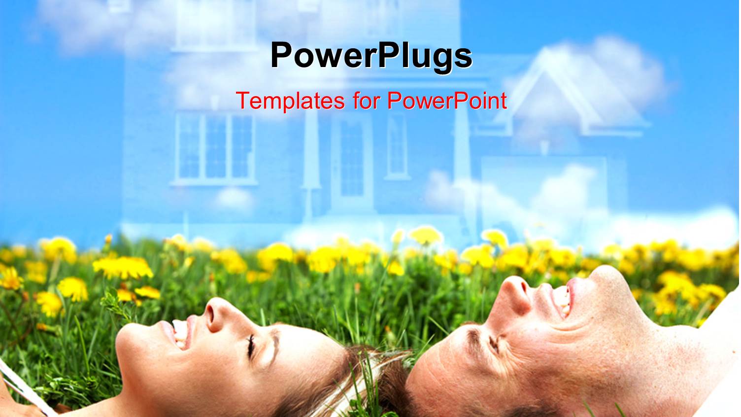 a Beautiful Couple with the Sky and House in the Background