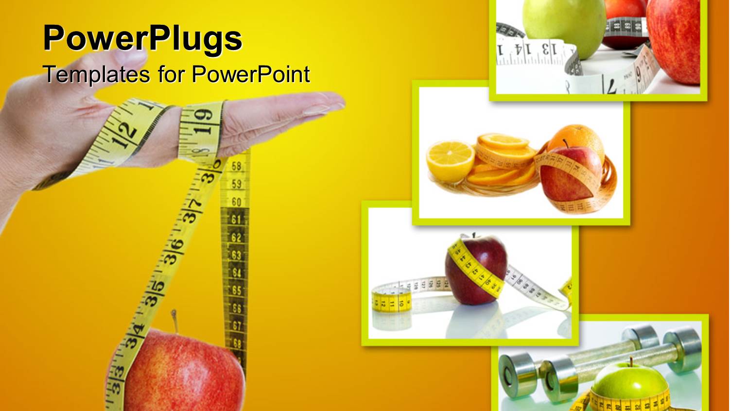 a Beautiful Depiction of Apples and Measuring Tapes Together