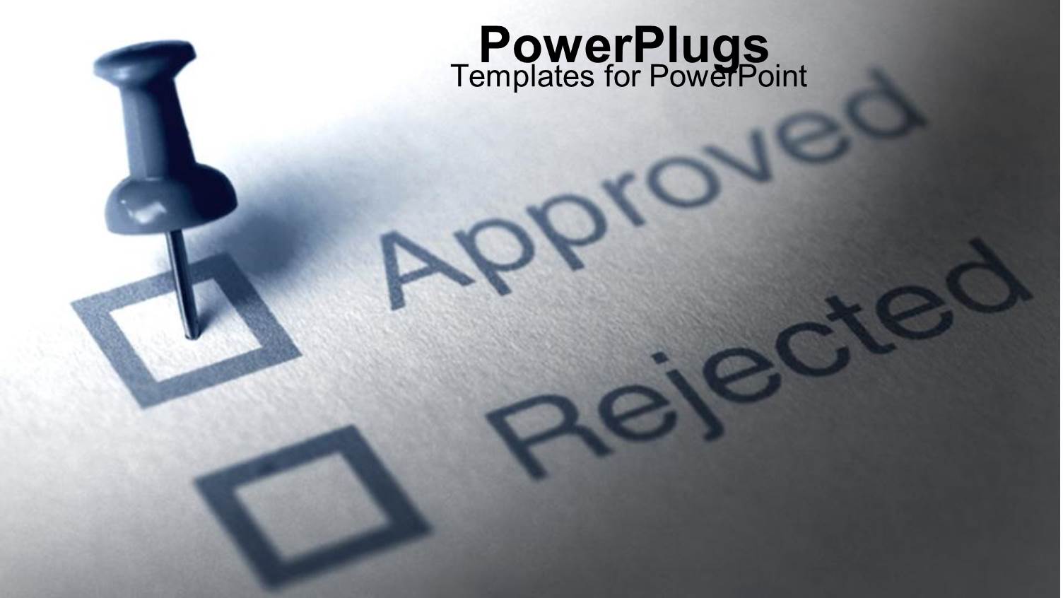 a Beautiful Depiction of an Approved Paper with the Help of a Pin