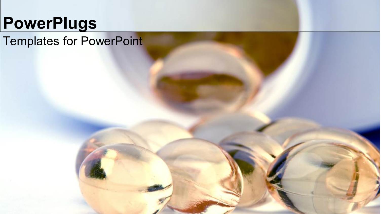 a Beautiful Depiction  of Clear Capsules with Blurred Background