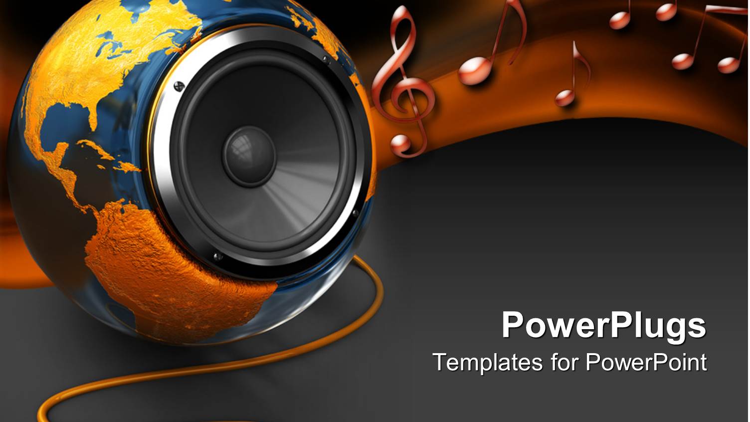 a Beautiful Depiction of a the Earth Turned into a  Speaker