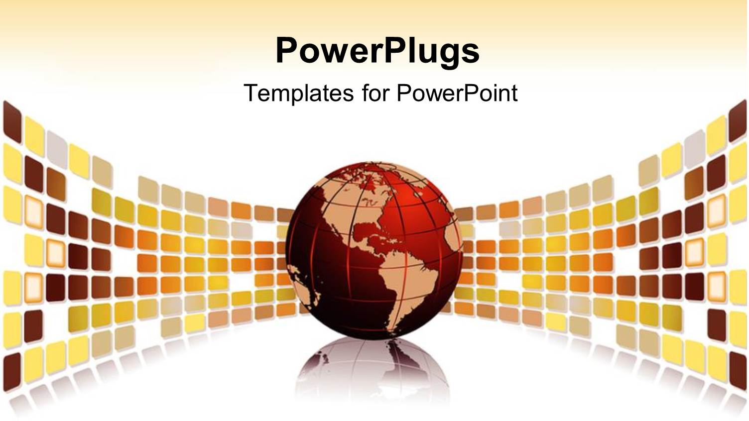 a Beautiful Depiction of a Globe and Boxes in the Background