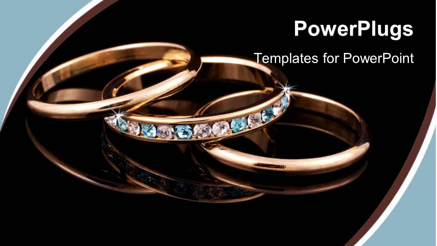 a Beautiful Depiction of Gold Rings with Dark Background
