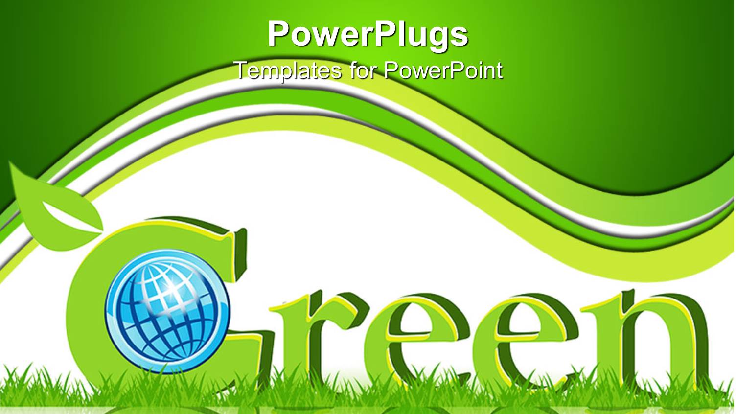 a Beautiful Depiction of Green Earth with a Green Background