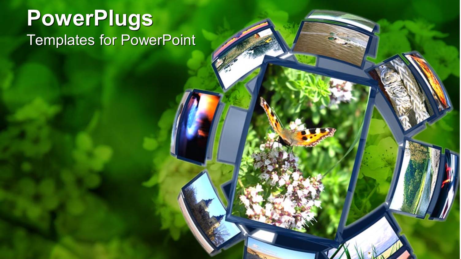 a Beautiful Depiction of a Group of Cell Phones Together Along with Greenery in the Background