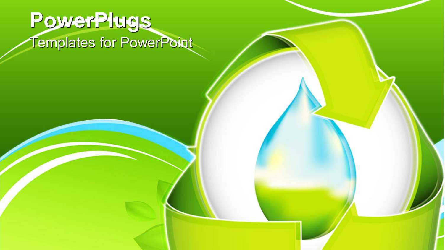 a Beautiful Depiction of the Need of Conserving the Water with Green Background