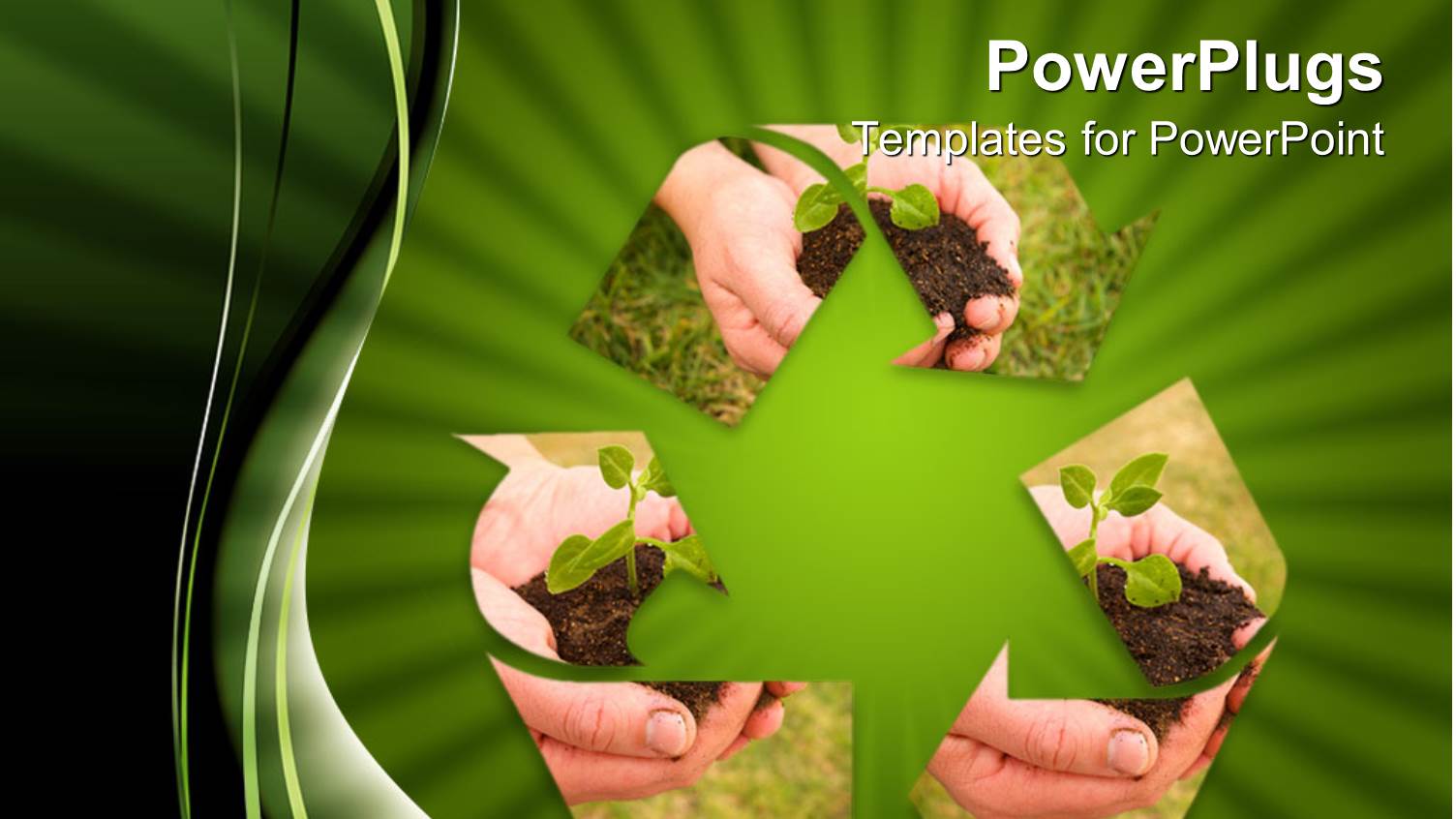 a Beautiful Depiction of a Pair of Hands Holding a Plant